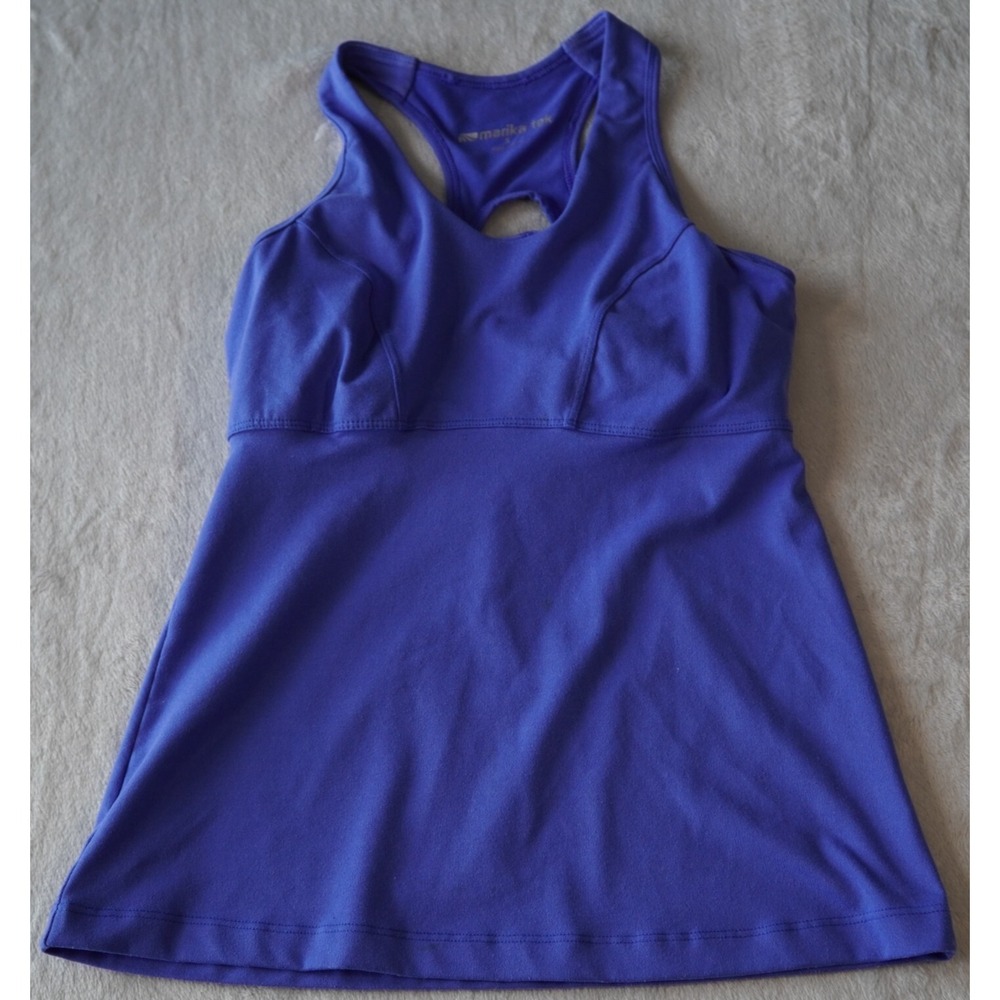 Marika Tek‎ Women's Size S Blue Racerback Athletic Tank